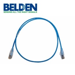 Cable Patch Cord UTP Belden Cat6 c6d1106002 forro pvc azul cmr-riser 4 pares