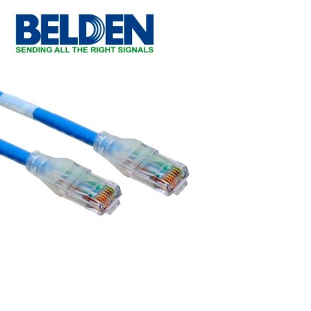 Cable Patch Cord UTP Belden Cat6 c6d1106004 forro pvc azul cmr-riser 4 pares