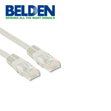 Cable Patch Cord UTP Belden Cat6 c6d1109004 forro pvc blanco cmr-riser 4 pare