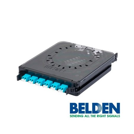 Cassete belden fc3x06ldfs 6 adaptadores lc 12 hilos multimodo om3