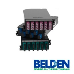 Cassete uhd belden fcsh12ldfs os2 12 puertos conectores lc duplex azul