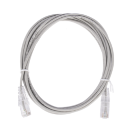 Cable de Parcheo Slim UTP Cat6 - 2 m Gris Diametro Reducido (28 AWG)