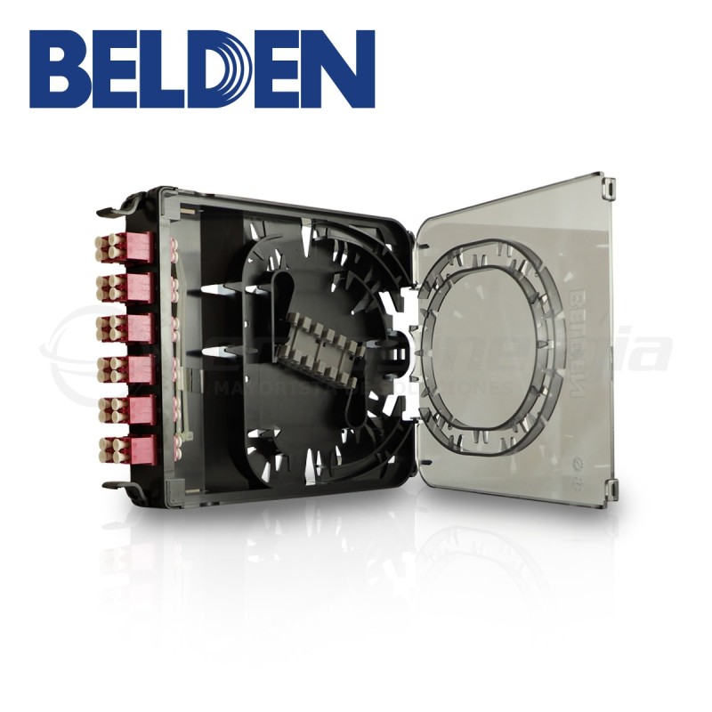 Cassette ecx para fibra optica belden fc4x12ldfs 12 puertos 24 fibras