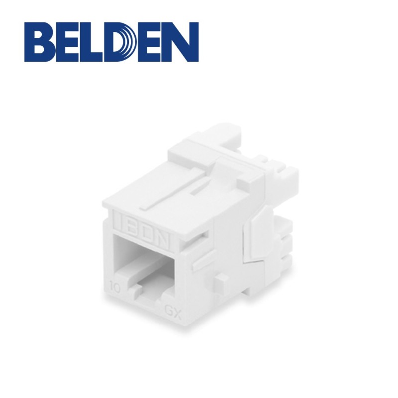 Conector jack belden ax102271 categoria 6a 568a/b estilo mdvo blanco