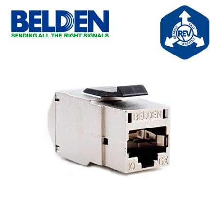 Conector jack revconnect belden rvamjksme-s1 10gx categoria 6a stp met