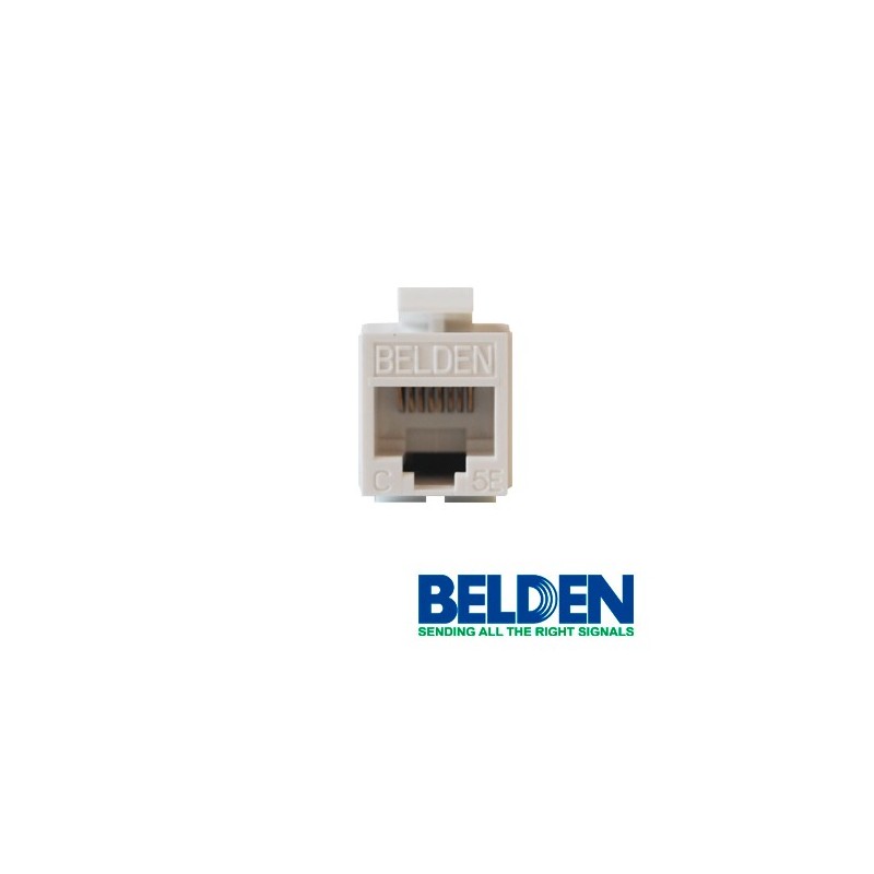 Conector modular jack rj45 cat5e belden ax101309 estilo keyconnect bla