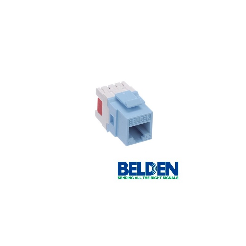 Conector modular jack rj45 cat5e belden ax101315 estilo keyconnect azu