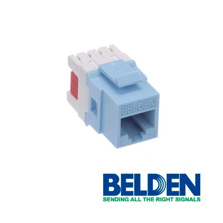 Conector modular jack rj45 cat5e belden ax101315 estilo keyconnect azu