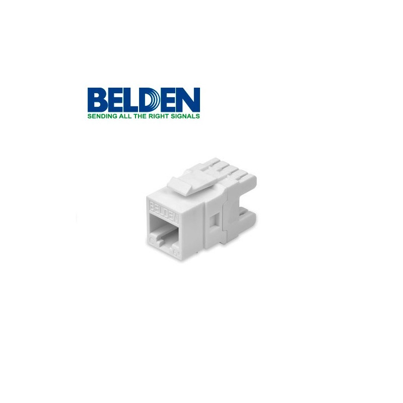 Conector modular jack rj45 cat6 belden ax101318  estilo keyconnect gri