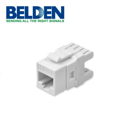 Conector modular jack rj45 cat6 belden ax101318  estilo keyconnect gri