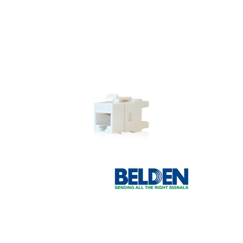 Conector modular jack rj45 cat6 belden ax101320 estilo keyconnect blan