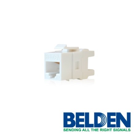 Conector modular jack rj45 cat6 belden ax101320 estilo keyconnect blan