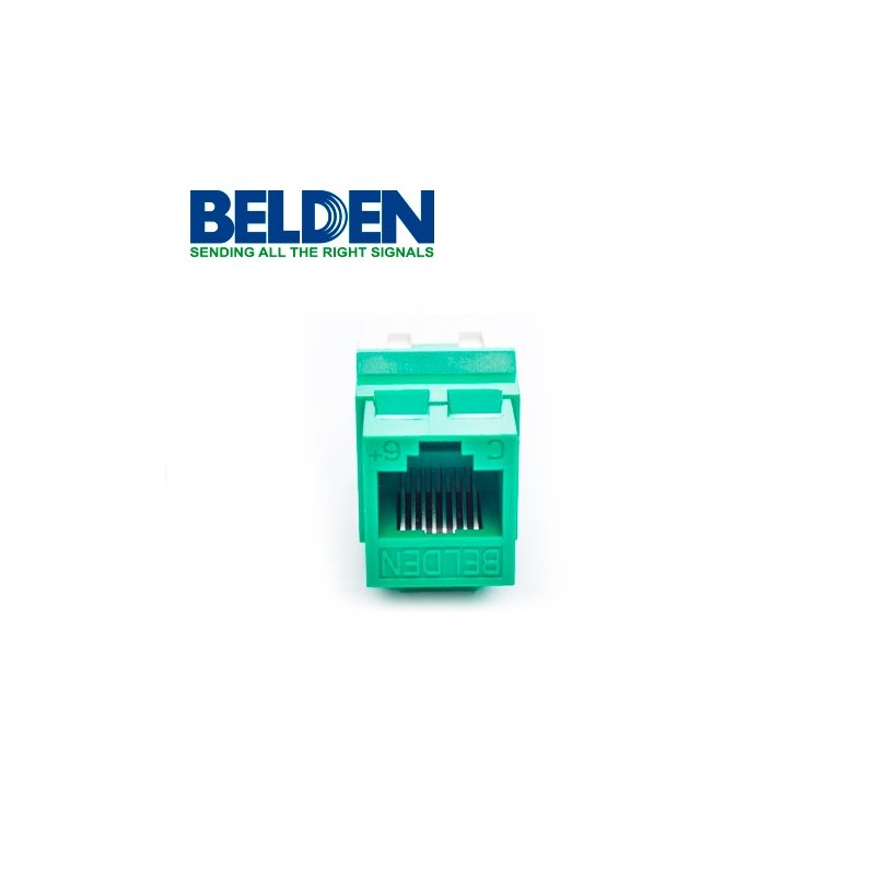 Conector modular jack rj45 cat6 belden ax104192  estilo keyconnect ver