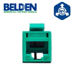 Conector modular jack rj45 cat6 revconnect belden rv6mjkugn-s1 estilo