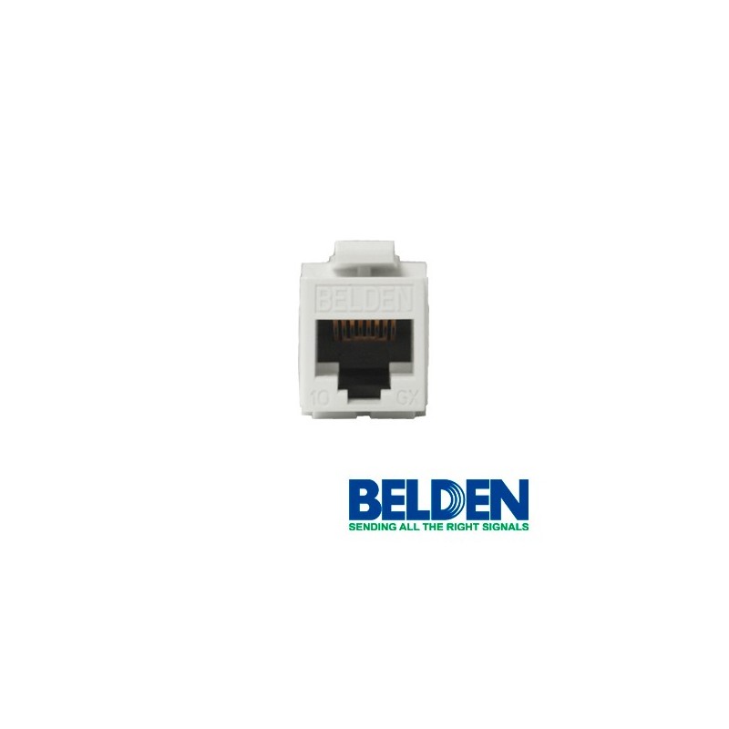 Conector modular jack rj45 cat6a belden ax102282 estilo keyconnect bla