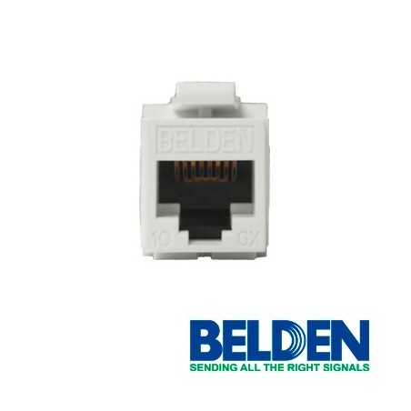 Conector modular jack rj45 cat6a belden ax102282 estilo keyconnect bla