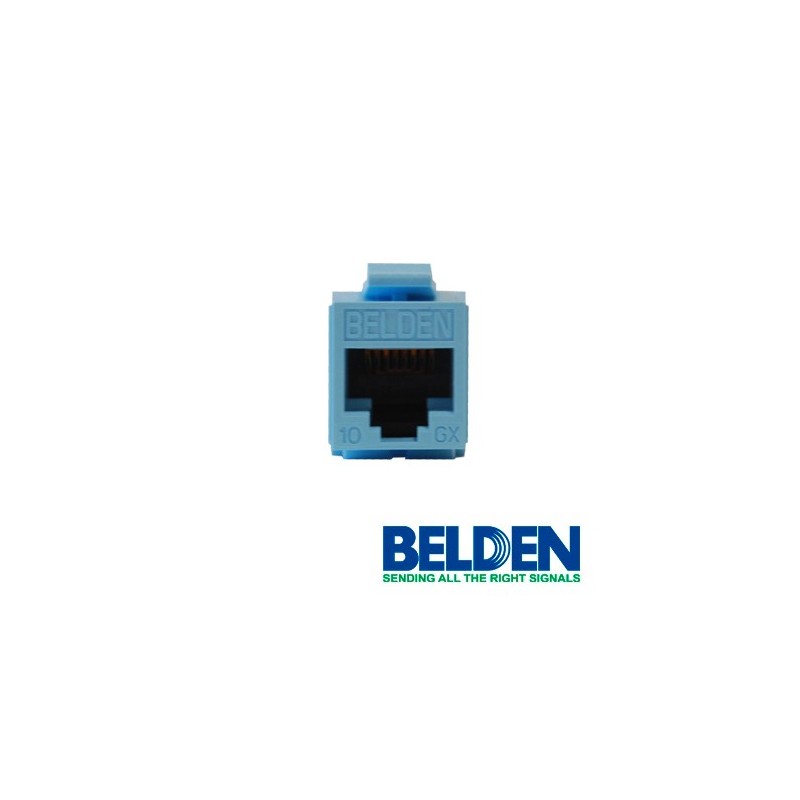 Conector modular jack rj45 cat6a belden ax102288 estilo keyconnect azu