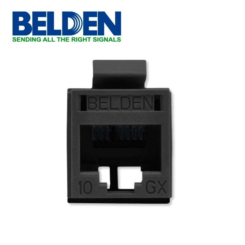 Conector modular jack rj45 cat6a revconnect belden rvamjkubk-s1 estilo