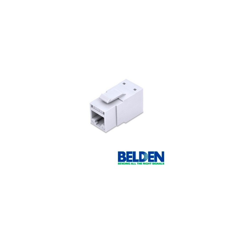 Conector modular jack rj45 cat6a revconnect belden rvamjkuew-s1 estilo