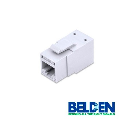 Conector modular jack rj45 cat6a revconnect belden rvamjkuew-s1 estilo