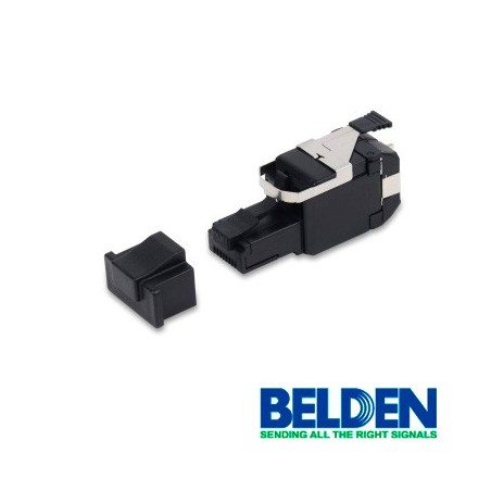 Conector plug belden rvafpubk-s1 rj45 10gx cat 6a t568 a/b negro