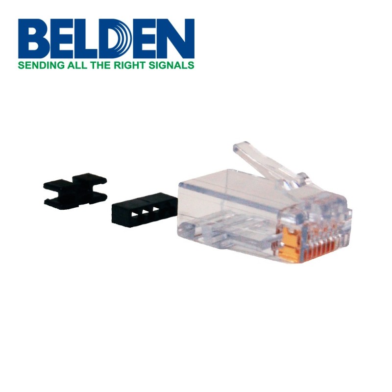 Conector plug rj45 belden capfcu-b25 cat6/cat6a paq25