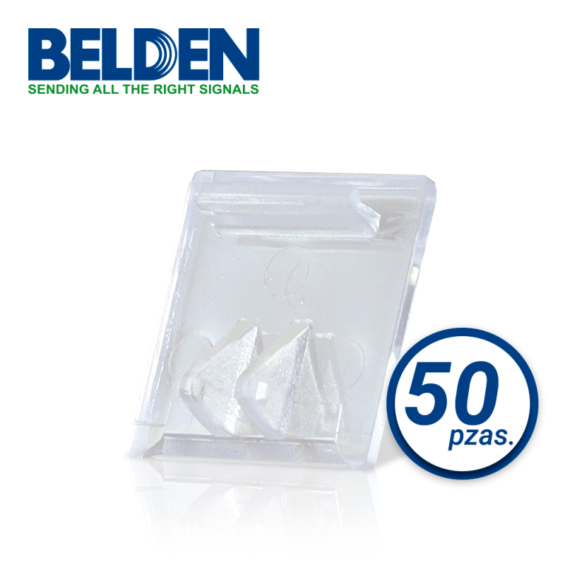 Cubierta antipolvo para jack modular belden ax101790 transparente 50 p