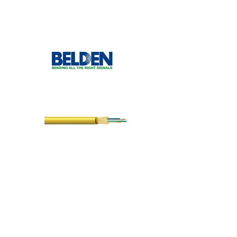 Fibra optica interior monomodo belden fisd006r9 6 hilos os2 amarillo 3