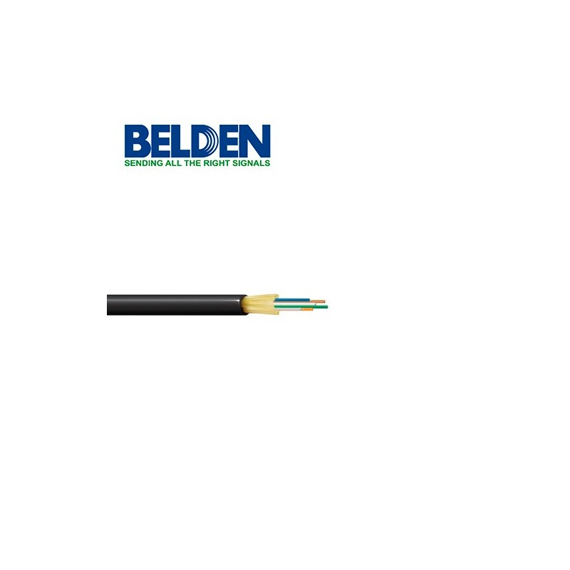 Fibra opticaa  interior/exterior monomodo belden fdsd006r9 6 hilos os2