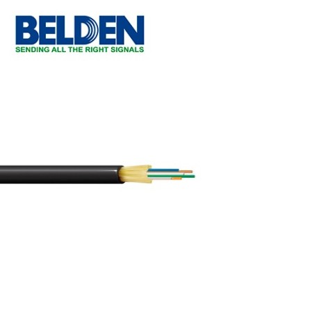 Fibra opticaa  interior/exterior monomodo belden fdsd006r9 6 hilos os2