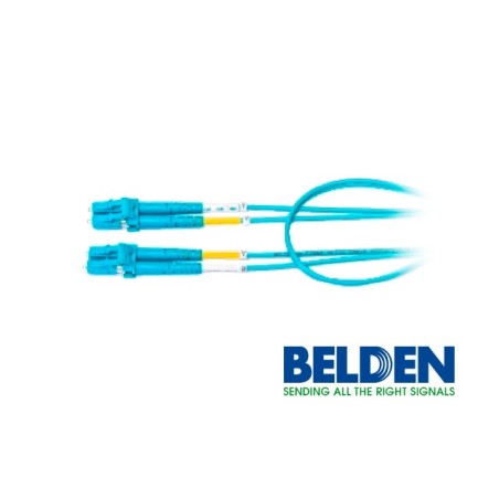 Jumper de fibra optica belden fp3ldld002m forro pvc color aqua flamabi