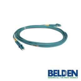 Jumper de fibra optica belden fp3ldld003m forro pvc color aqua flamabi