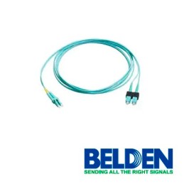 Jumper de fibra optica belden fp3ldsd003m forro pvc color aqua flamabi