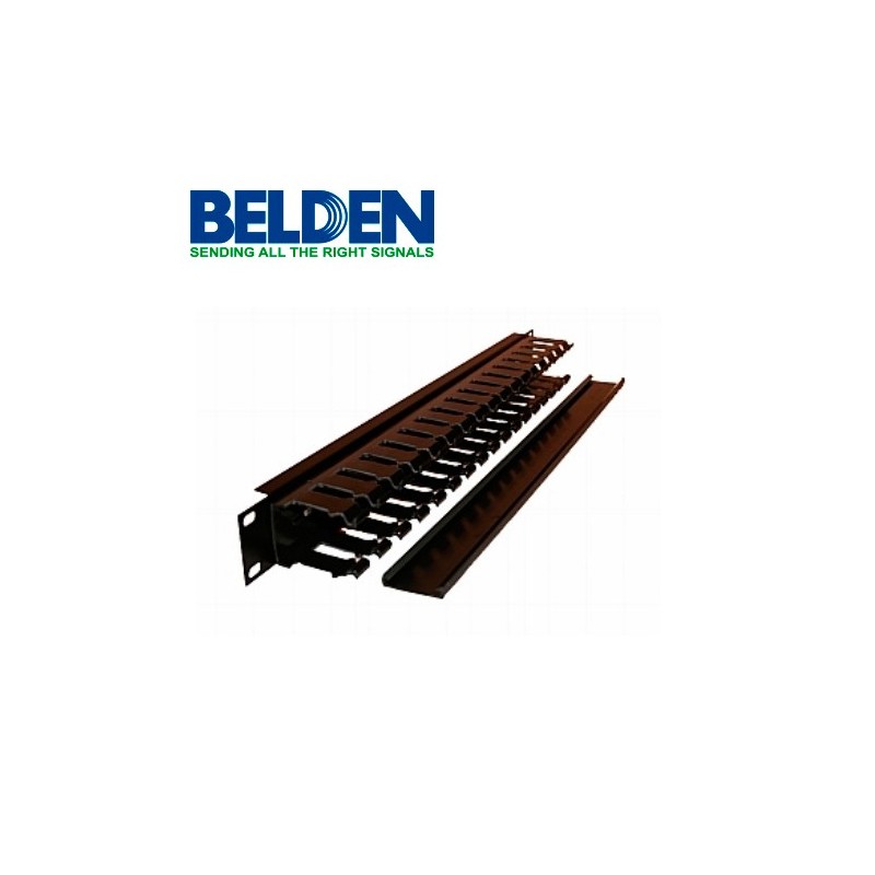 Organizador horizontal belden 9512-1901 1ur con tapa