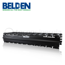 Organizador horizontal belden bhh192ur 2 ur dedos moldeados de acero y