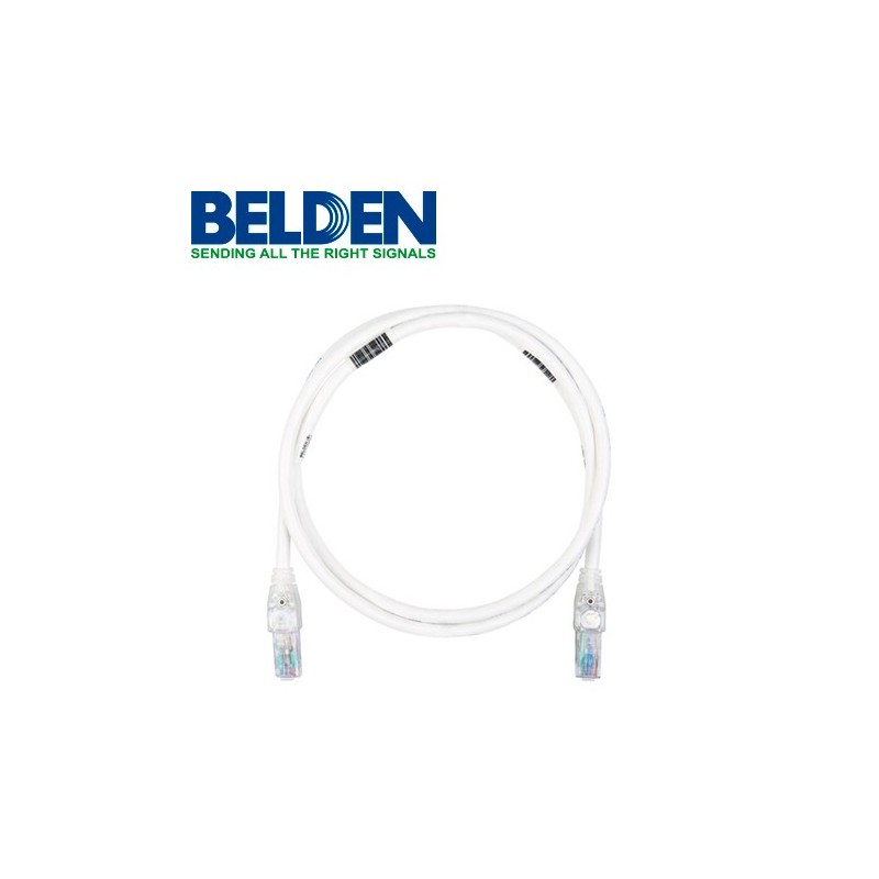 Patch cord traceable utp cat6 belden c6t1108007 2.1 mts gris