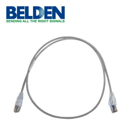 Patch cord utp cat6a belden cad1108003 forro pvc gris cmr-riser 4 pare