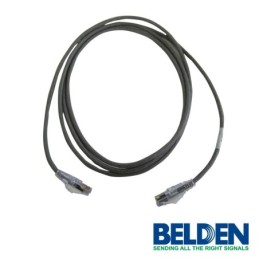 Patch cord utp cat6a belden cad1108007 forro pvc gris cmr-riser 4 pare