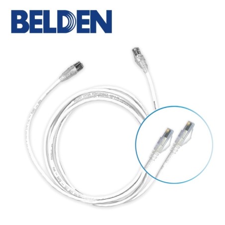 Patch cord utp cat6a belden cad1109008 forro pvc blanco cmr-riser 4 pa