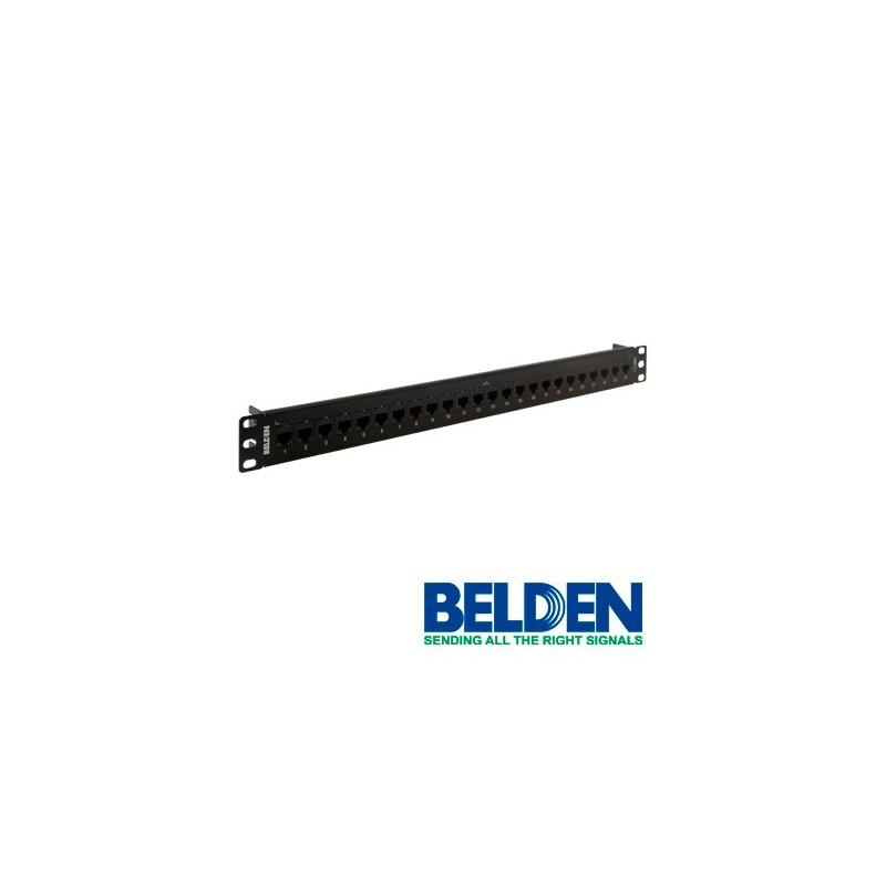 Patch panel belden ax103253 cat6 / cat6+ 24ptos 1u precargado