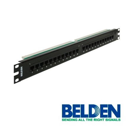 Patch panel belden ax103258 cat5e 24ptos 1u precargado