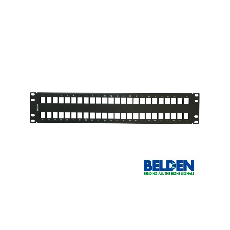 Patch panel modular belden ax103115 cat6/6a 48espacios 2ur