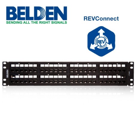 Patch panel revconnect belden rv6ppf2u48bk cat6 48 puertos rj-45  (pre