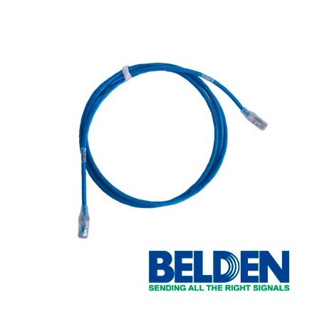 Patchcord utp cat5e belden c501106007 forro pvc azul cmr-riser 4 pares