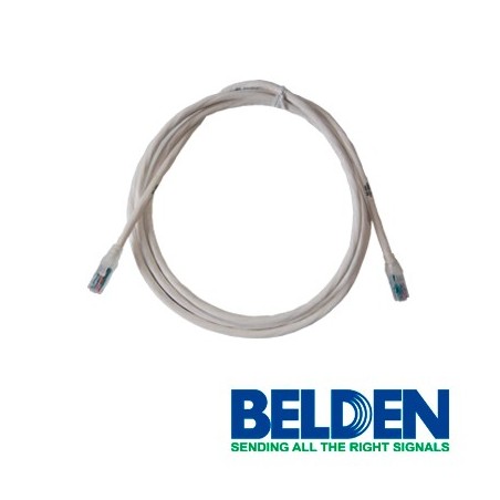 Patchcord utp cat5e belden c501109007 forro pvc blanco cmr-riser 4 par