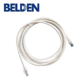 Patchcord utp cat6a belden ca21109005 forro pvc blanco cmr-riser 4 par