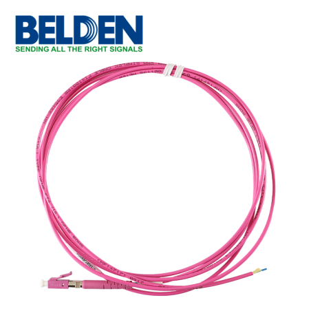 Pigtail fibra belden ft4lc2mmps01 lc simplex 2 mts om4