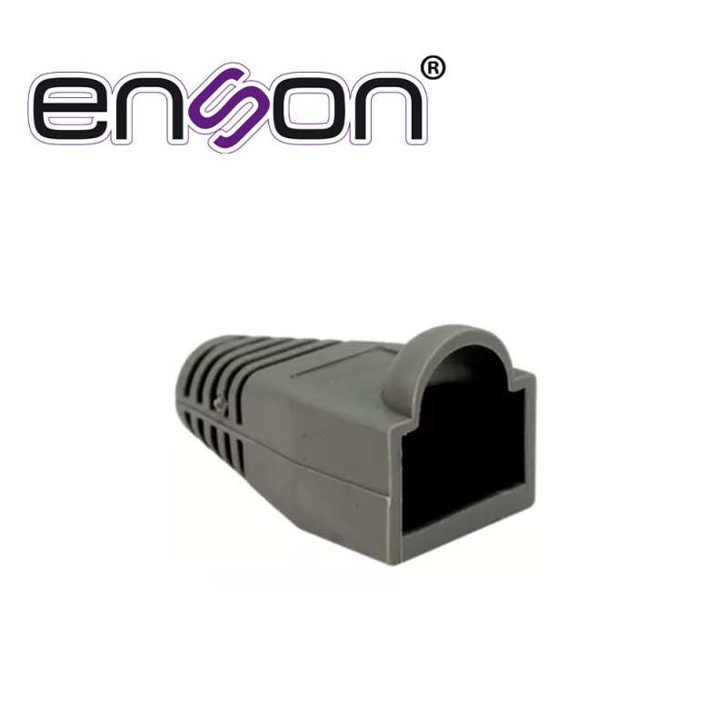 Bota plastica gris enson capuchon para proteccion de plug rj45 para ca