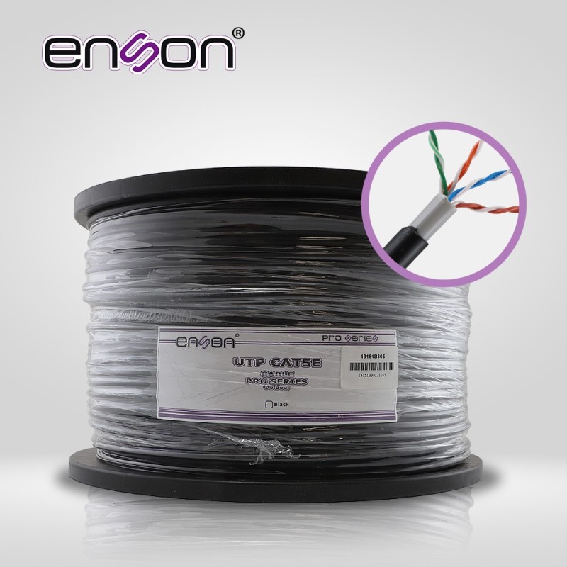 Cable utp cat5e enson 13151b305 doble forro serie pro-ii calibe 24 awg