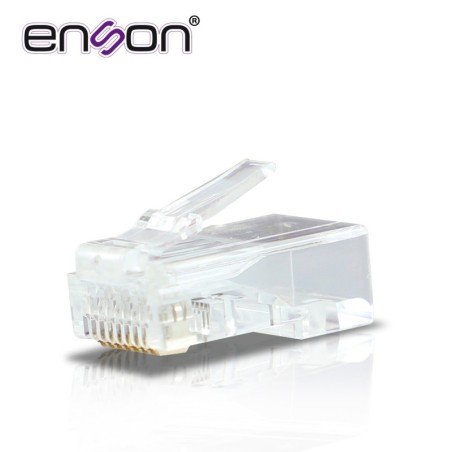 Conector rj45 para cable utp cat6 enson rj45-cat6 de 8 pines, velocida